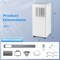Costway 7100 BTU (10000 BTU ASHRAE) Portable Air Conditioner 3-in-1 10000 BTU AC Unit with Dehumidifier and Cool and Fan